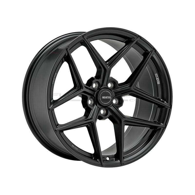 Sparco FF3 Wheels 18 Inch 8.5J ET38 5x112 Flow Form Flat Black