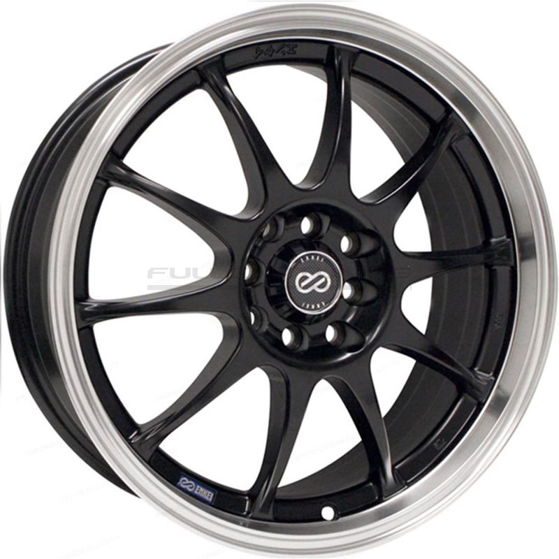 Enkei J10 Wheels 15 Inch 6.5J ET38 4x100,4x114.3 Flat Black