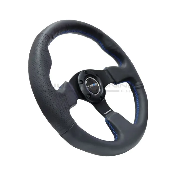 NRG Innovations Steering Wheel 320mm Leather | Fullcartuning.com