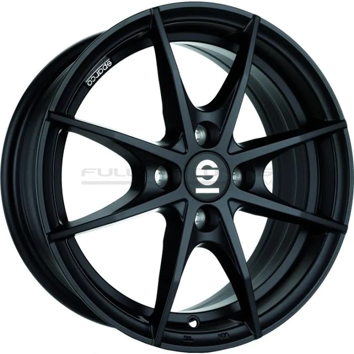 Sparco Trofeo 4 Wheels 15 Inch 6J ET42 4x100 Flat Black