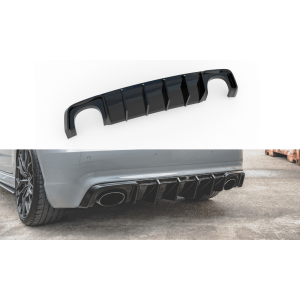 Maxton Rear Diffuser Black ABS Plastic Audi RS3