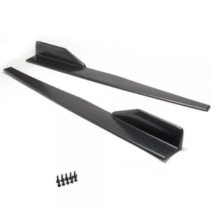 SK-Import Side Skirts Black Polypropylène