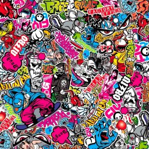 SK-Import Sticker Foil Graffiti Design 1 Stickerbomb Vinyl