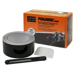 Foliatec Wrap Foil De-Chrome Gloss Black Vinyl