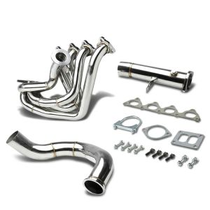 J2 Engineering Turbo manifold T4 Twin Scroll Stainless Steel Honda Civic,Integra