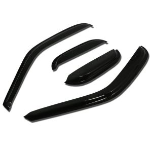 SK-Import Front and Rear Side Window Visor Stick-on Smoke Acrylic Ford F150, F250