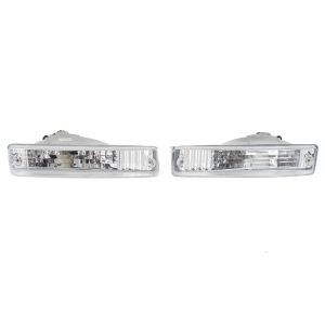 DEPO Front Indicator lights Chrome Housing Clear Lens Honda CRX Facelift