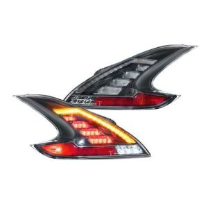 Coplus Rear Tail Light LED Black Housing Smoke Lens Nissan 370Z
