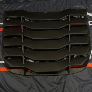 SK-Import Rear Window Louvers SECOND CHANCE Black ABS Plastic Nissan 370Z