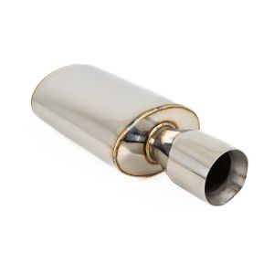SK-Import Rear Universal Muffler Double-wall Tip Stainless Steel