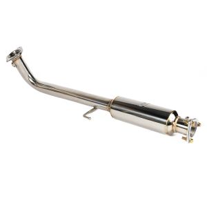 SRS Silenced Decat P Style 61mm Stainless Steel Honda Civic