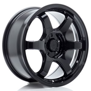 JR-Wheels SL03 Super Light Flow Formed Wheels 17 Inch 8J ET20-42 Custom PCD Flow Form Gloss Black
