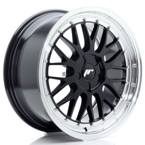 JR-Wheels JR23 Wheels 18 Inch 8.5J ET20-48 Custom PCD Flow Form Gloss Black Machined Lip
