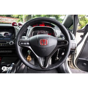 SK-Import Steering Wheel Cover Carbon Honda Civic J’s Racing Style