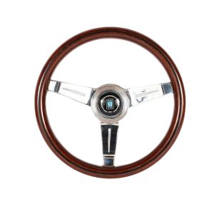Nardi Steering Wheel Flat Silver 340mm Wood