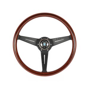 Nardi Steering Wheel Flat Black 360mm Wood