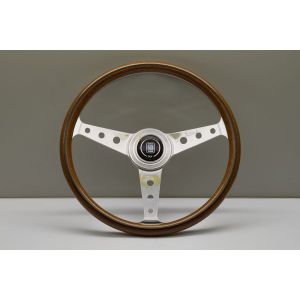 Nardi Steering Wheel Flat Silver 360mm Wood