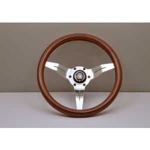 Nardi Steering Wheel Deep Dish Silver 330mm 53mm Wood