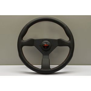 Personal Steering Wheel Flat Black 350mm Leather
