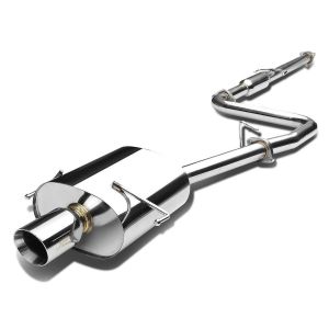 J2 Engineering Cat-back System Rolled Tip Stainless Steel Honda Prelude