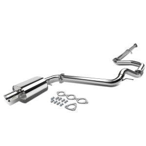 J2 Engineering Cat-back System Rolled Tip Stainless Steel Honda Civic