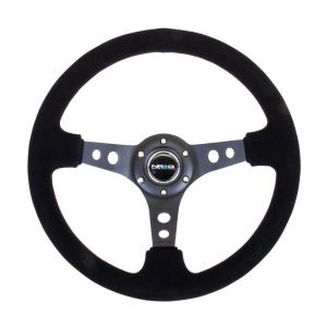 NRG Innovations Steering Wheel Black 350mm 76mm Suede