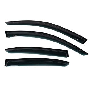 SK-Import Front and Rear Side Window Visor Stick-on 4-Doors Smoke Plastic BMW 3-serie