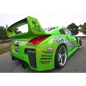 Chargespeed Rear Spoiler Super GT Style Polyester Nissan 350Z