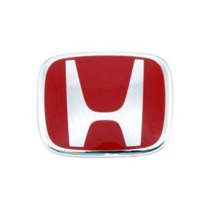 Honda Front Emblem OEM Grill Red Honda Civic