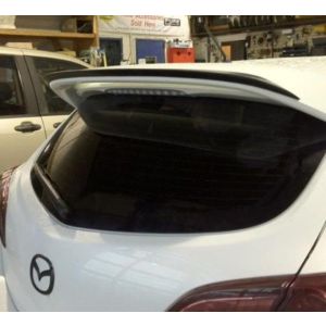 SK-Import Rear Spoiler Add-on Black ABS Plastic Mazda 3 Facelift