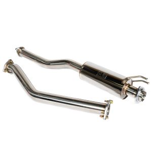 M2 Motorsport Mid-pipe Polished 60mm Stainless Steel Honda Civic Facelift