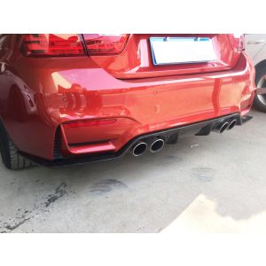 CarbonWorks Rear Diffuser 3D Style Carbon BMW 3-serie,4-serie