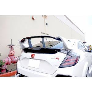 SK-Import Rear Spoiler Stabilizer V1 Unpainted ABS Plastic Honda Civic
