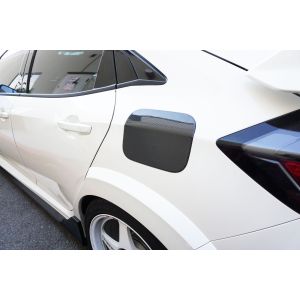 CarbonWorks Fuel Lid Cover Carbon Honda Civic