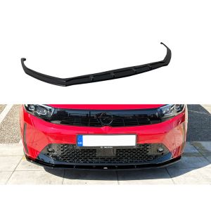 Motordrome Front Bumper Lip Black ABS Plastic Opel Corsa