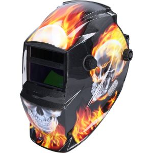 KS tools Automatic welding mask Flame Design Black