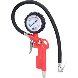 KS tools Tire Pressure Gauge 0-12Bar Red Plastic