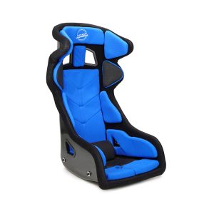 NRG Innovations Bucket Seat Competition Thin Cushion Blue Carbon
