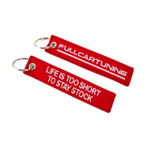 Fullcartuning Key Chain Life Is Too Short To Stay Stock Red