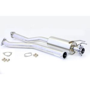 M2 Motorsport Mid-pipe Polished 60mm Stainless Steel Honda Civic Facelift