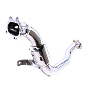 M2 Motorsport Downpipe Race With Catalyst Polished 76mm Stainless Steel Subaru Impreza