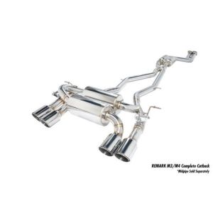 Remark Cat-back System Polished 88mm Stainless Steel BMW 3-serie,4-serie