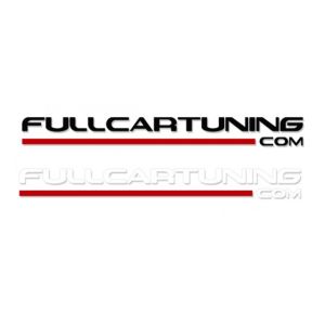 Fullcartuning Sticker With Red Stripe 100cm