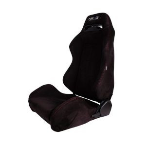 NRG Innovations Seats Type R Style Sport Black Red Suede