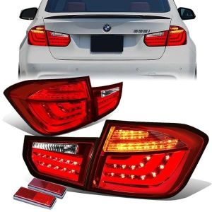SK-Import Tail Light LED Chrome Housing BMW 3-serie Pre LCI