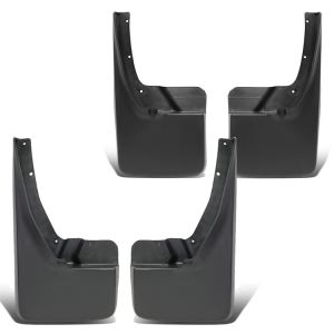 SK-Import Front and Rear Mudflaps Factory Style Black ABS Plastic Dodge Ram