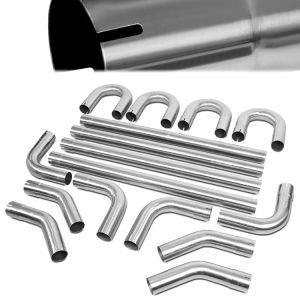SK-Import Universal Exhaust Pipe Set 76.2mm Stainless Steel
