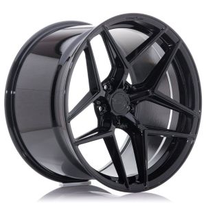 Concaver CVR2 Wheels 19 Inch 9.5J ET35 5x120 Deep Concave Flow Form Platinum Black
