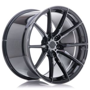 Concaver CVR4 Wheels 22 Inch 9.5J ET14-60 Custom PCD Performance Concave Flow Form Double Tinted Black