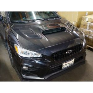 CarbonWorks Hood VR Style Carbon Subaru Impreza